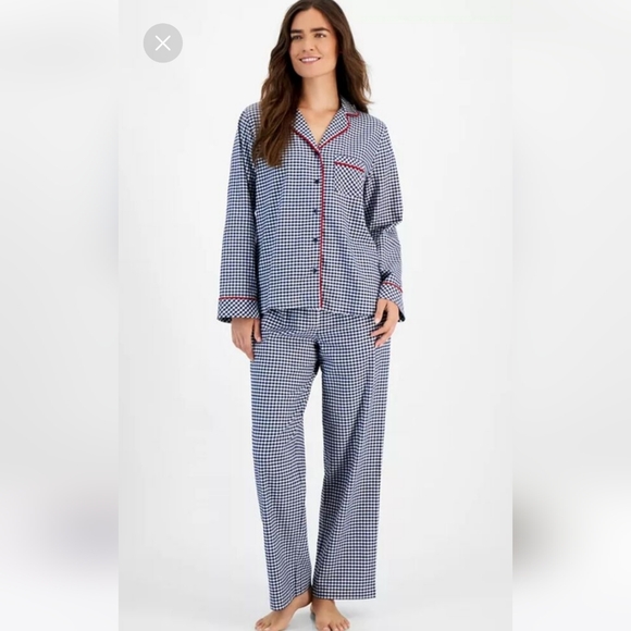 Charter Club Women's 2-Pc. Cotton Flannel Packaged Pajamas Set - Picture 1 of 2